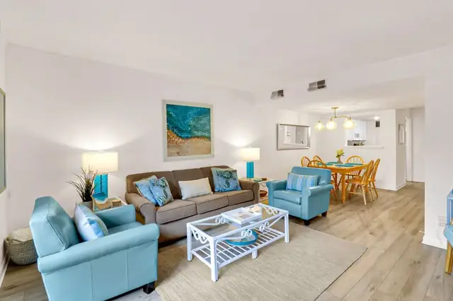 Living room at Hilton Head Cabanas 52